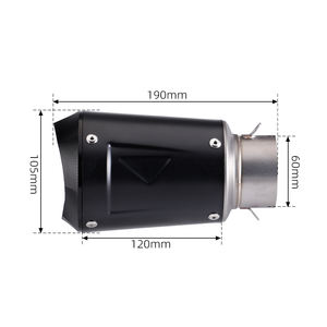 <span class=keywords><strong>Silencieux</strong></span> d'échappement universel en acier inoxydable pour Kawasaki Z900 NINJA400 R3 <span class=keywords><strong>mt07</strong></span> xsr155 adv150 - Product Image 3