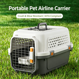 Pet Airline Carrier Box - Portable Car Travel <b>Crate</b> for Cats & Small Dogs - Product Image 6