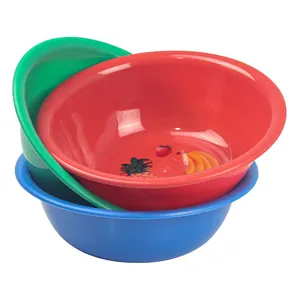 Gekleurd Cirkelvormig Plastic Bassin, Mini-Opslagbassin Voor Kinderspeelgoed Schoonmaakbassin Voor Fruit En Groenten, Aardbeienkom