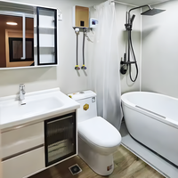 Maison mobile préfabriquée extensible de 20 pieds, personnalisée, avec cuisine et salle de bain, design moderne, étanche