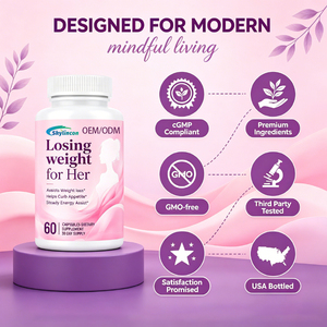 Capsules de perte de poids OEM pour femmes, Garcinia Raspberry Ketone, stimulent le métabolisme, réduisent l'appétit, complément végétalien - Product Image 5