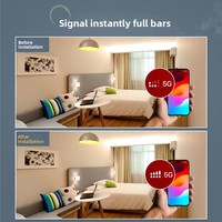 Amplificateur de signal mobile universel six bandes 4G/5G avec couverture de 200 100 m² Modèle 0217