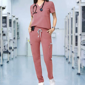 Divisa Ospedaliera Personalizzata per Donne, Completo Infermieristico, Abbigliamento da <span class=keywords><strong>Lavoro</strong></span>, Pantaloni Dritti, Uniforme Medica per Dentisti, Saloni di Bellezza e Infermieri - Product Image 3
