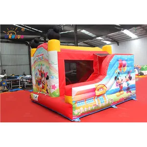 Castillo inflable grande para niños y adultos, combo de salto, mickey mouse, casa hinchable de dibujos animados