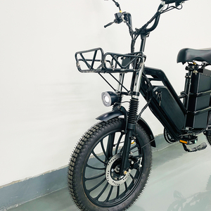 Vélo cargo électrique du fabricant, 48V65AH, double batterie, suspension intégrale, frein à disque, pour adultes, livraison de nourriture, trajets urbains, vélo électrique - Product Image 3