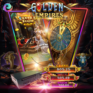 Machine de jeu classique Vegas à écran vertical incurvé en métal, carte de jeu PCB, machine de jeu à monnayeur Golden Empires - Product Image 1