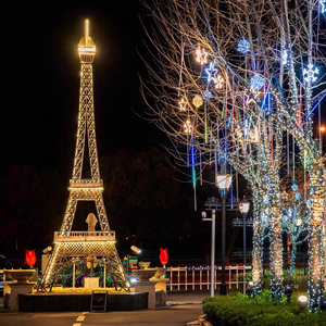 Modello Gigante della Torre <span class=keywords><strong>Eiffel</strong></span> di Parigi in Acciaio Zincato Personalizzato 8m 10m 15m 20m 25m per Decorazioni Commerciali Esterne - Product Image 4