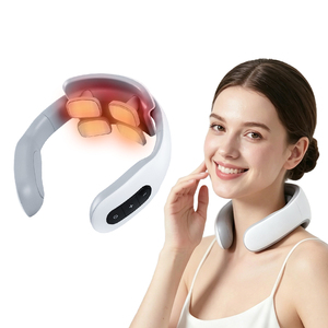 Bulk Order 4 Heads Professional Pulse Massager Pain Relief Automatic TENS Massager Heated Electric Neck Massager for Daily Use - Product Image 1
