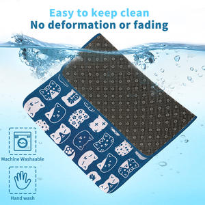 Tapis rafraîchissant pour animaux de compagnie en soie glacée, motif dessin animé, rectangulaire, 45x60cm, 50x70cm, 65x90cm, 85x120cm, pour chat et chien, coussin de couchage d'été - Product Image 3