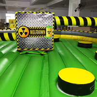 Sport mécanique Bull Meltdown gonflable Wipeout PVC intérieur/extérieur essuyer cours éliminateur pour adultes en vente