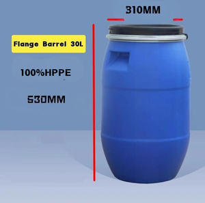 Baril en plastique HDPE 30L 100% avec cerceau en fer et bride d'étanchéité à anneau Baril de tambour chimique-Produits en plastique - Product Image 5
