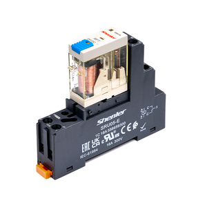 Shenler rft1co024lt + SRU05-E 12A <span class=keywords><strong>24Vdc</strong></span> Giao diện tiếp sức 5pin Mini PLC <span class=keywords><strong>24VDC</strong></span> 8 tiếp sức chung <span class=keywords><strong>Contactor</strong></span> điện DIN đường sắt tiếp sức - Product Image 1