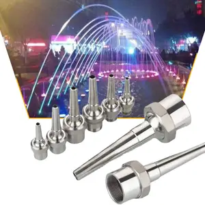 Wholesale Adjustable Nozzle Universal Direct Stainless Steel Single Nozzle for Garden Pool Decoration Nozzles Components
