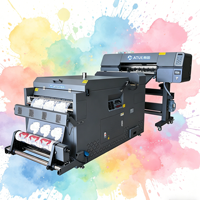 Impresora DTF de Cama Plana de Nuevo Estilo I3200 con Cabezal Epson de 60cm, Doble Cabezal, Automática Rollo a Rollo, Tinta de Pigmento, 1 Año de Garantía, Agitador de Polvo