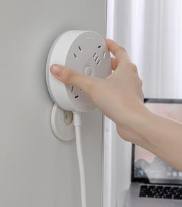 Самоклеящийся держатель розетки шнура питания сортировочный кронштейн настенный кухонный инструмент для хранения ванной комнаты гостиная съемная - Product Image 5