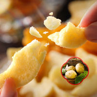 Tranches de pommes de terre croustillantes saveur sel marin, fromage et ail, prêtes à consommer, en vrac, vente en gros