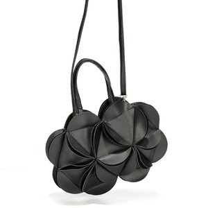 Design <b>Flower</b>-Shaped Zipper Shoulder Crossbody Bag Cute Pleated Handbag Womens Korean-Japanese Style Tanjing - Product Image 3