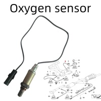 Sonde Lambda pour pièces d'origine GM AFS21 19211437 1 fil, capteur d'oxygène à 1 fil, capteur O2, rapport air-carburant, 0258002024, 0258002060