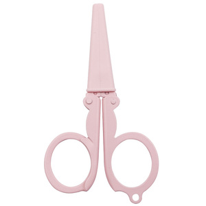 Mini Folding Scissors with Safety Cap Small Telescopic Pocket Scissors <b>Kids</b> Shears Tiny Cutter for Cutting Crafting Sewing - Product Image 5