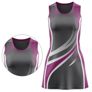Uniforme de Netball al Por Mayor, Personalizado, Totalmente Sublimado, Transpirable, Opciones de Talla para Adultos, Vestidos sin Mangas para Netball - Product Image 3