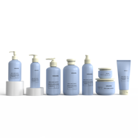 Ensemble d'emballages cosmétiques en PET recyclé pour lotions et sérums : flacons et pots de 30ML, 50ML, 100ML, 120ML, 150ML
