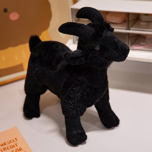 Juguetes de Peluche de Cabra de 10 Pulgadas Rellenos de Algodón PP Súper Suave, Venta al por Mayor de Fábrica, Regalos de Cumpleaños para Niños, Alivio del Estrés - Product Image 4