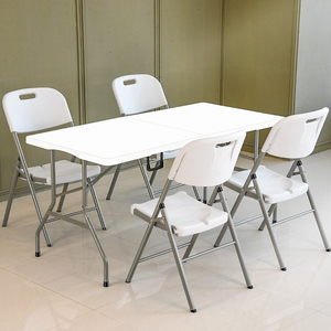 180Cm Nặng-Nhiệm Vụ Thiết Kế Hiện Đại Nhựa Trestle Bảng Bền Gấp Vườn Nhập Biệt Thự Khách Sạn & Bệnh Viện Bàn Dài - Product Image 4