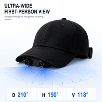 Caméra de sécurité intelligente étanche IP67 1080P à double objectif, enregistreur vidéo monté sur casque pour chantier de construction