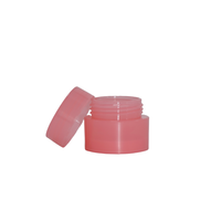 Petit pot vide en plastique PP rose de 8g pour la distribution de soins de la peau et de crèmes pour les yeux
