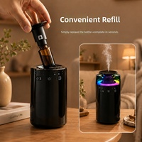 Diffuseur d'arômes intelligent électrique USB portable, mini purificateur de parfum en plastique pour la maison et la voiture, huile essentielle sans eau, batterie rechargeable