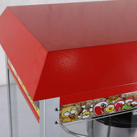 Machine à Popcorn Professionnelle avec Cuve de 8 Oz, 1400 W, Caramel, Mini Machine Automatique pour 50 Tasses par Lot, Style Cinéma