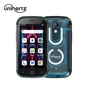Unihertz Kleinste Android 13 Smartphone 8Gb 256Gb Led Licht Transparante Backshell Mobiele Telefoon 48mp 3Inch Mobiele Telefoons Jelly Star