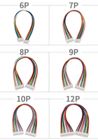 موصل كابل JST ذكر وأنثى 2-16 دبوس بمسافة 2.0 مم بين الدبابيس، تصنيع أسلاك AWG ODM/OEM، كابل إضاءة LED، كابل PH JST