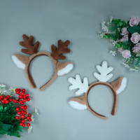 H0002 Bandeau de Noël Flocon de Neige Oreilles de Cerf Bandeau Cerf en Stock Accessoires de Tête pour Fêtes