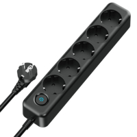 Outlet Power Strip 16 A 4000 W 5 Cables de alimentación de CA Enchufe de extensión Cable de extensión eléctrico universal de Europa