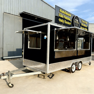 Remorque de restauration rapide commerciale en fibre de verre, entièrement équipée, avec cuisine mobile pour camion de restauration - Product Image 1