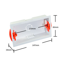 Boîte de protection pour prise électrique encastrée en PVC, type 86, boîte de protection pour prise murale personnalisée, boîte de jonction pour interrupteur mural