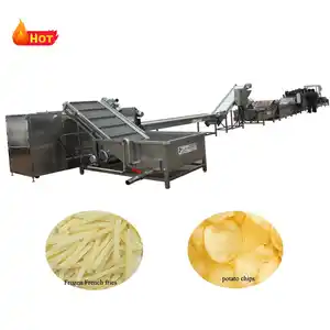 automatic large deep fried chip production line potato chips making machine price industry