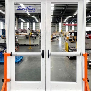 Porte en verre de sécurité intelligente avec <span class=keywords><strong>alarme</strong></span>, résistante aux impacts, aux ouragans, au feu et aux perturbations, en aluminium extérieur personnalisable - Product Image 1
