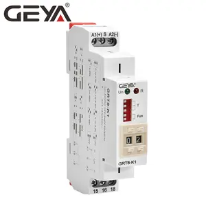 NEW ARRIVAL GEYA GRT8-K Digital Setting Timer Relay AC DC 12V 24V 220V 230V Multifunction Time Delay on off Relay