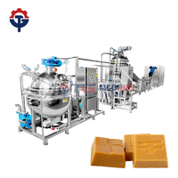 Machine industrielle de fabrication de bonbons et de toffee TG, ligne de production de toffee entièrement automatique avec fonctions de cuisson, de formage et d'emballage