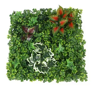 Good Price Garden Decoration Greenery Leaves Plant Nice Quality Boxwood Hedges Panels Artificial Grass Backdrop Panel Decor