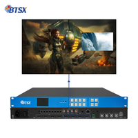 Controlador de Video Wall para Sala de Exhibición Corporativa, Modo de Empalme Personalizado 1X2, 2X1, 1X3, 3X1, 1X4, 2X2, 4X1, 4096X2160 60Hz, Procesador Multivista