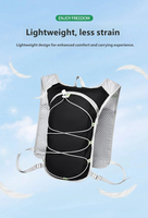 Sac à dos de randonnée ultraléger et résistant à l'usure pour marathon, course à pied, cross-country, avec poche à eau intégrée, idéal pour les activités de plein air et les voyages.