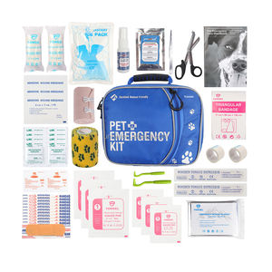 Kit de premiers soins pour chiens/animaux de compagnie de haute qualité avec enveloppe vétérinaire, poudre styptique, spray amer et attelle vétérinaire. Idéal pour la randonnée, les voyages - Product Image 2