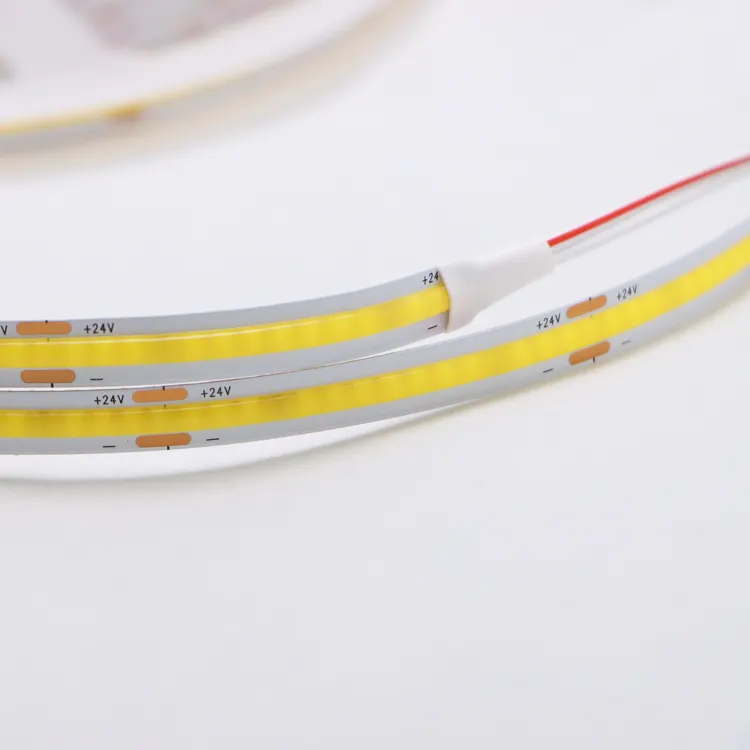 Flexible Strip Waterproof COB LED Light Strip Dot Free 12V 24V 320led 480led 5m 10m