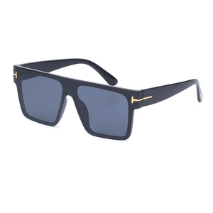 Lunettes de soleil Odyssey à monture carrée pour femmes, verres PC UV400, monture noire, couleur gris blanc porcelaine C7, lunettes de vue tendance - Product Image 5