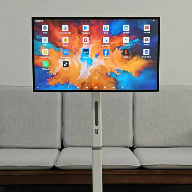 VETO 32 Inch 4K Portable Wireless Smart TV Built-in 1300w Camera Android 15 7H Battery 15000mAh Large Tablet Rotating TV