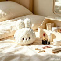 Porte-monnaie en peluche personnalisé OEM, pochette zippée en fausse fourrure, sac à main créatif Kawaii, portefeuille doux en peluche, cadeau, vente en gros d'usine