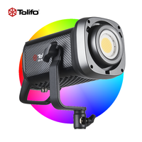 TOLIFO SK-200DRGB 200W Lampe LED COB RGB portable pour tournage, photographie et vidéo, compatible batterie V-Mount pour photographie en extérieur